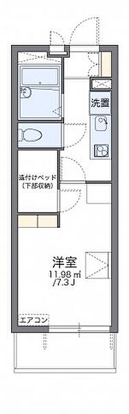 レオパレス若葉 202｜広島県福山市春日町6丁目(賃貸マンション1K・2階・20.81㎡)の写真 その2