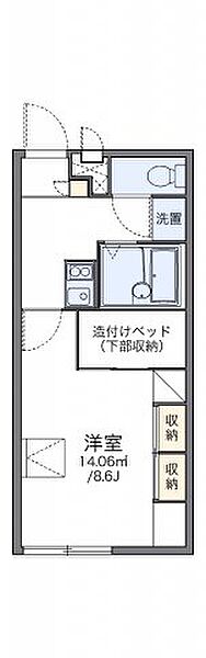 レオパレスリビエール ｜広島県福山市新市町大字戸手(賃貸アパート1K・1階・23.18㎡)の写真 その2