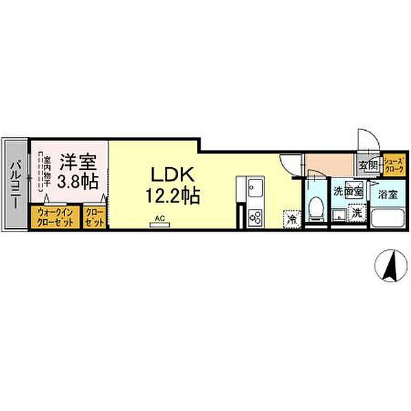 D-roomTSUCHIYA ｜広島県福山市本庄町中1丁目(賃貸アパート1LDK・1階・39.29㎡)の写真 その2