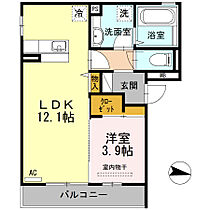 D-room明神  ｜ 広島県福山市明神町1丁目（賃貸アパート1LDK・3階・40.90㎡） その2