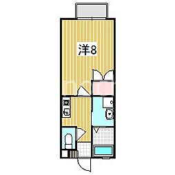 テール・ブランシュ 1Kの間取図画像