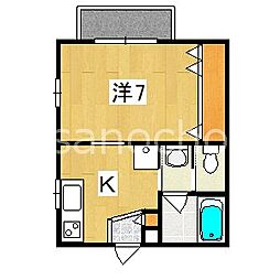 アイ・ハイツ 1Kの間取図画像