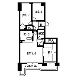 間取図画像 3LDK