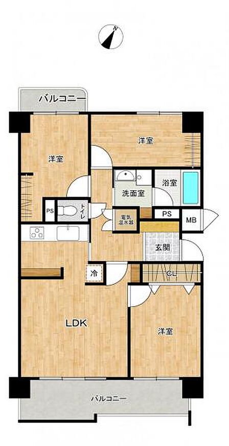 各室収納あり!3LDKの間取で新生活を送りませんか。
