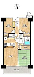 都府楼パーク・ホームズ 3LDKの間取図画像