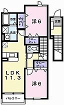 ブリランテ　ウノ 204 ｜ 兵庫県神崎郡福崎町福田（賃貸アパート2LDK・2階・58.48㎡） その2