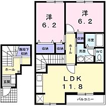 サニーパレスＢ 203 ｜ 兵庫県姫路市飾磨区阿成渡場（賃貸アパート2LDK・2階・65.64㎡） その2