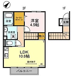 ジュネスSハイムII 2階