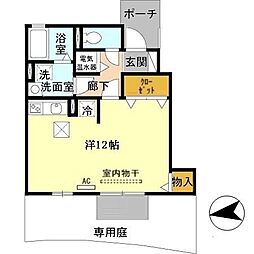 ロイヤルメゾンマエダ ワンルームの間取図画像