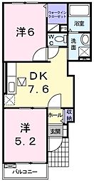 間取図画像 2DK