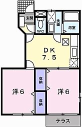間取図画像 2DK