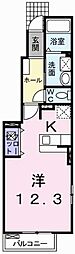 ロイヤル・ガーデン 1Kの間取図画像