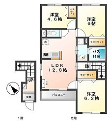 サクラージュ 3LDKの間取図画像