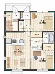 ラフレ青山 2LDKの間取図画像