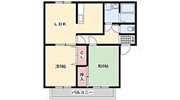 シャルマンコート 2LDKの間取図画像