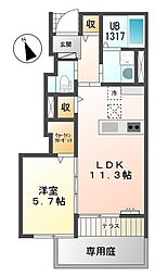 ヴェルジュール佐土 1階