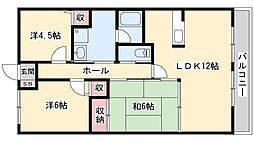 高岡中村コーポ・パート2 3LDKの間取図画像