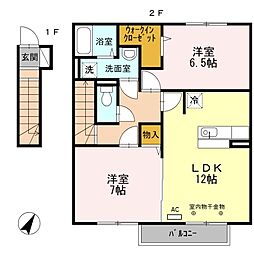 ソレイユ東阿保 2階