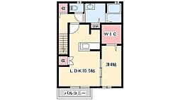 オーシャン三条 1LDKの間取図画像