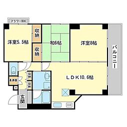サンハイツ白鷺 2階