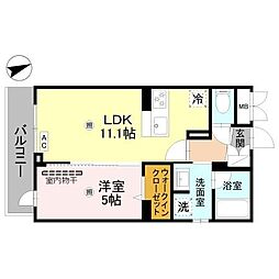Egresta 1LDKの間取図画像