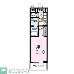 座間市さがみ野1丁目アパート 1Kの間取図画像