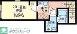 シティハウスさがみ野 1Kの間取図画像