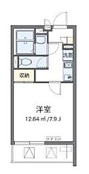 クレイノアンジュ鶴間 1Kの間取図画像