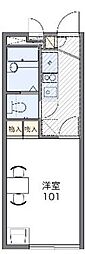 レオパレスコンフォート 1Kの間取図画像