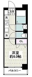 N-stageヤマト2 1Kの間取図画像