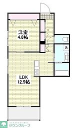AI・Grandir中央林間 1LDKの間取図画像