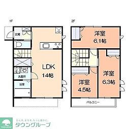 シャテロ 3LDKの間取図画像