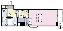ジュネス南林間 1Kの間取図画像