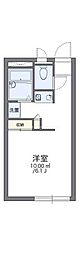 レオパレスルミエール 1Kの間取図画像