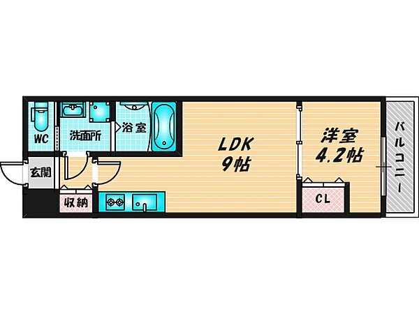 H-maison大蓮北 ｜大阪府東大阪市大蓮北4丁目(賃貸アパート1LDK・3階・31.00㎡)の写真 その2