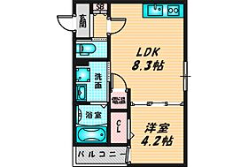 Abelia  ｜ 大阪府東大阪市水走2丁目9-27（賃貸アパート1LDK・3階・30.00㎡） その2