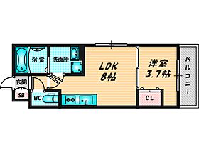 D porta Trapa  ｜ 大阪府東大阪市菱屋東2丁目12-12（賃貸アパート1LDK・2階・28.01㎡） その2