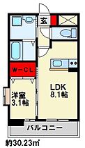 福岡県北九州市小倉北区木町２丁目（賃貸マンション1LDK・6階・30.23㎡） その2