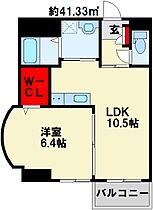 福岡県北九州市小倉北区下到津１丁目（賃貸マンション1LDK・10階・41.33㎡） その2