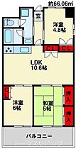 福岡県北九州市小倉北区真鶴２丁目（賃貸マンション3LDK・5階・66.06㎡） その2