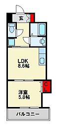 間取図画像 1LDK