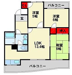 アルゴヴィラージュ高峰 3LDKの間取図画像