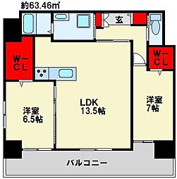 クレスト西小倉 8階/-