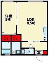 福岡県北九州市八幡東区枝光４丁目（賃貸アパート1LDK・2階・32.94㎡） その2