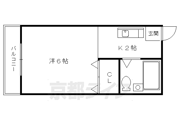 ＳＵＮＮＹ　ＳＩＤＥ 13｜京都府京都市左京区岩倉三宅町(賃貸アパート1K・1階・17.00㎡)の写真 その2