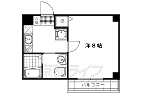 京都府京都市右京区梅津前田町（賃貸マンション1K・2階・23.86㎡） その2