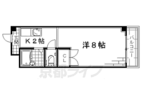 京都府京都市伏見区深草ヲカヤ町（賃貸マンション1K・2階・20.52㎡） その2