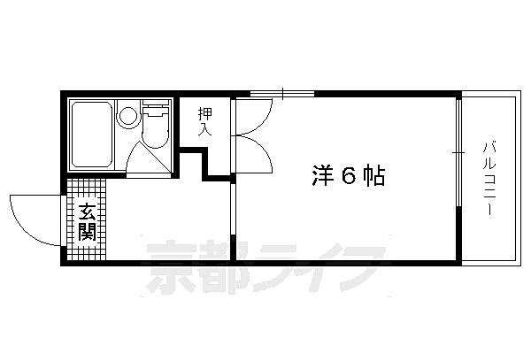 シェアフラット岩倉 101｜京都府京都市左京区岩倉幡枝町(賃貸アパート1R・1階・17.39㎡)の写真 その1