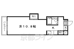 京都府京都市北区上賀茂葵之森町（賃貸マンション1K・4階・27.36㎡） その2