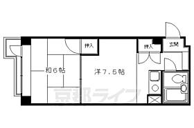 第2パールハイツ上杉 201 ｜ 京都府京都市中京区大阪材木町（賃貸マンション2K・2階・30.00㎡） その2